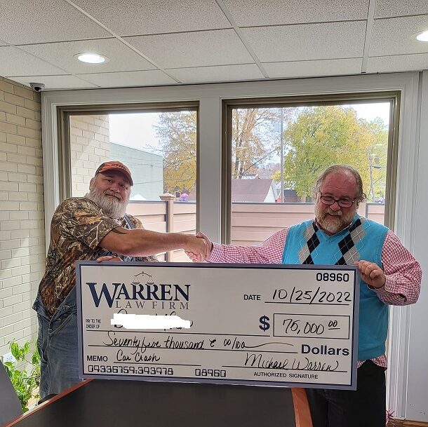 car crash settlement for $75,000.00