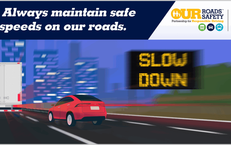 be safe... slow down!