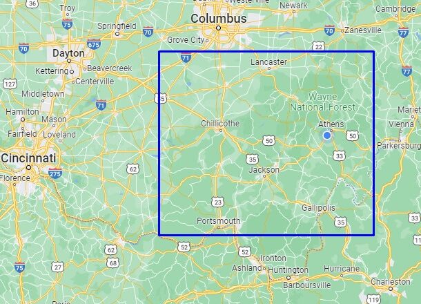 map of our service area