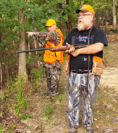 Mike Warren and Aaron McHenry out hunting